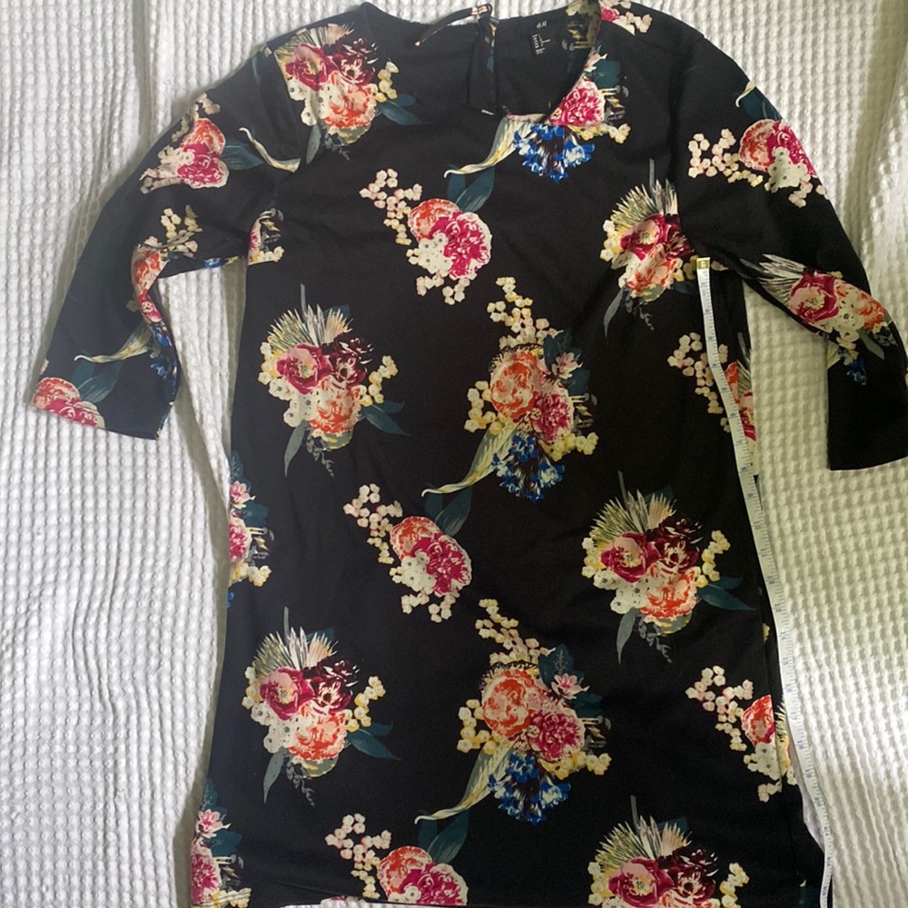 Black dress floral pattern
